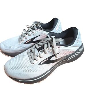 Brooks Adrenaline GTS 22 Womens 10 Grey Peach Running Shoes 1203531B035